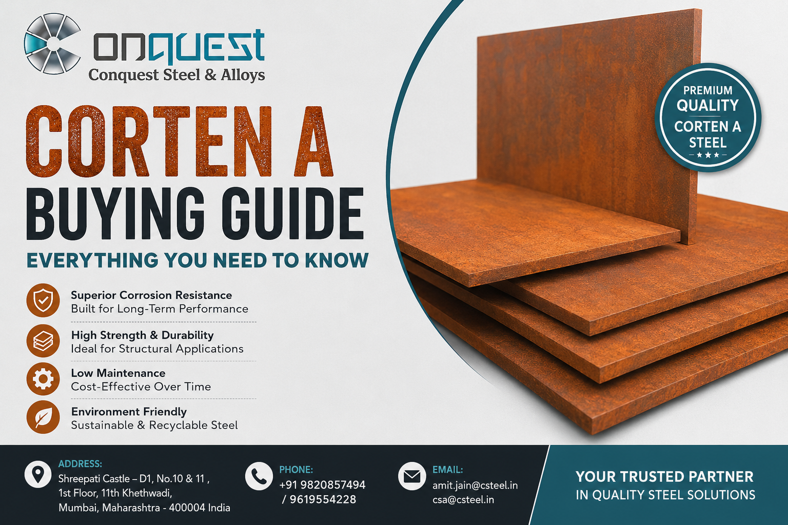 Corten A Steel Plates
