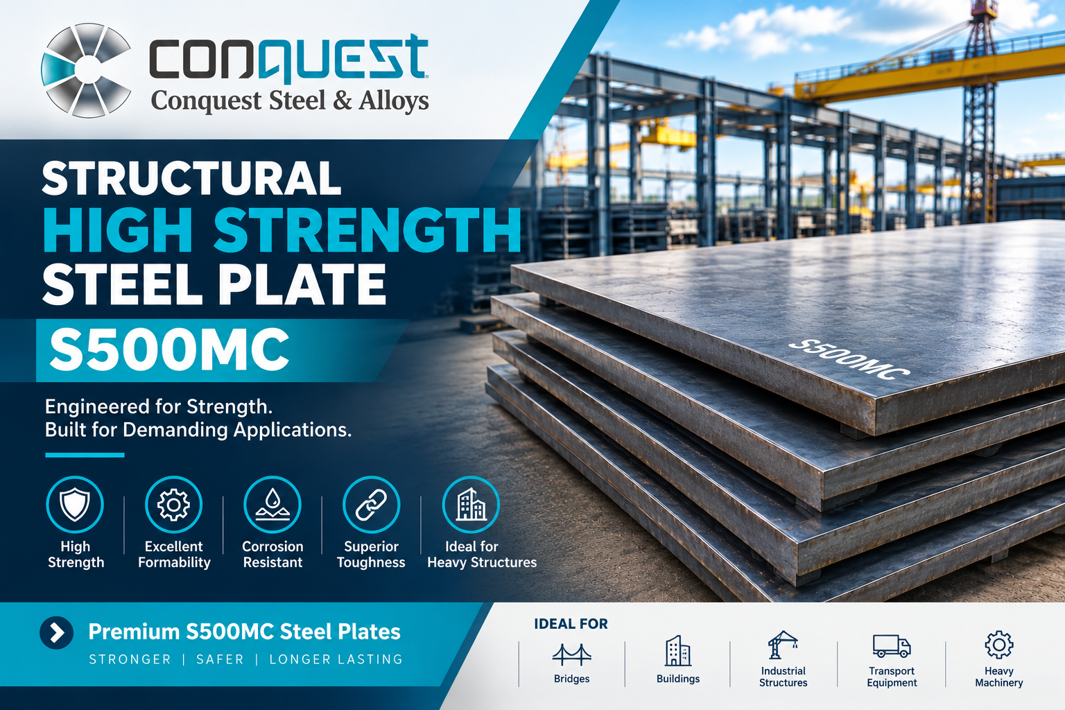 Structural High Strength Steel Plate S500MC in Belagavi